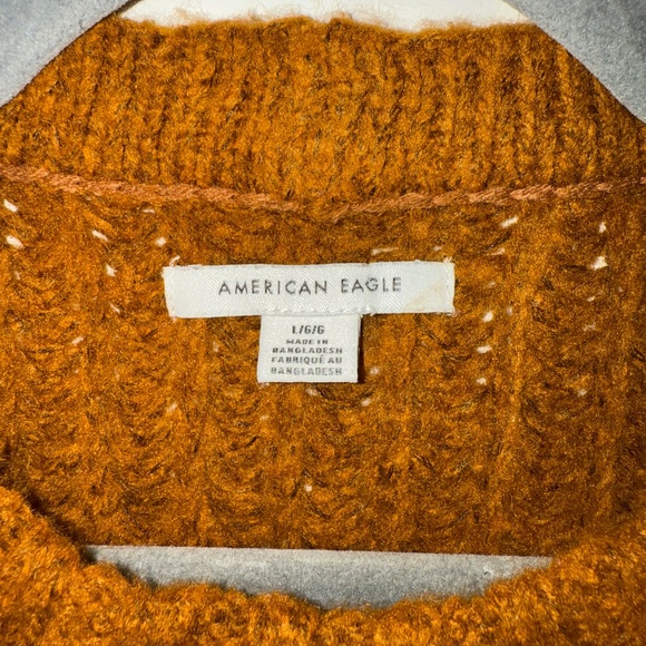 American Eagle | Chunky Knit Sweater | Size Large| Burnt Orange - Picture 7 of 7
